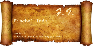 Fischel Irén névjegykártya